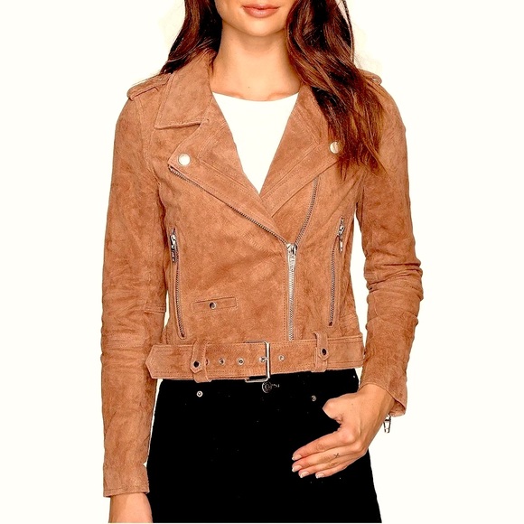 BlankNYC suede leather moto jacket xs - Picture 2 of 10